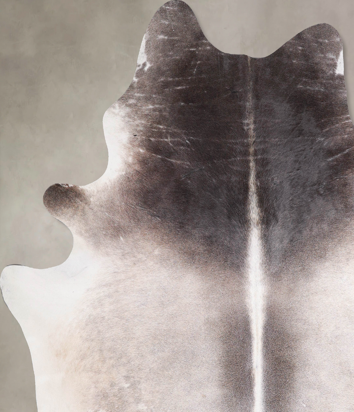 Medium Grey XX-Large Brazilian Cowhide Rug 7'11"H x 6'9"W #A48016 by Hudson Hides