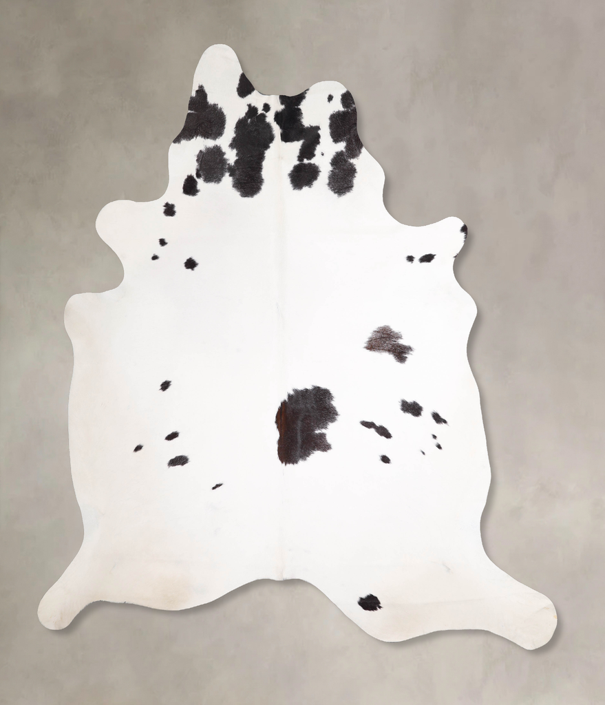 Black and White XX-Large Brazilian Cowhide Rug 8'3"H x 6'9"W #A48019 by Hudson Hides