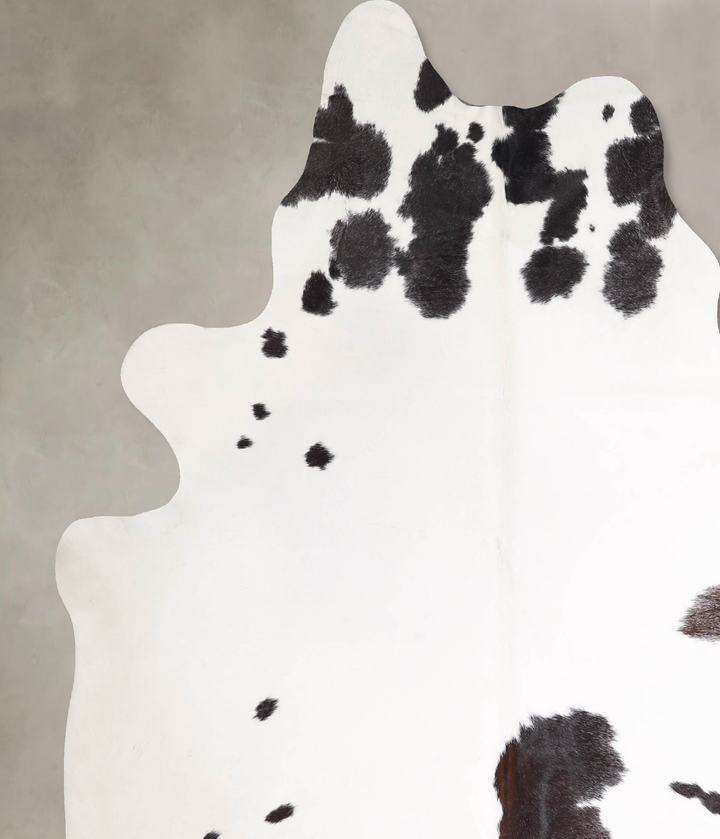 Black and White XX-Large Brazilian Cowhide Rug 8'3"H x 6'9"W #A48019 by Hudson Hides