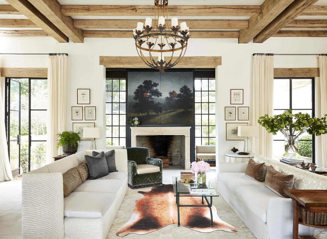 Light Caramel X-Large Brazilian Cowhide Rug 7'9"H x 6'4"W #A48022 by H