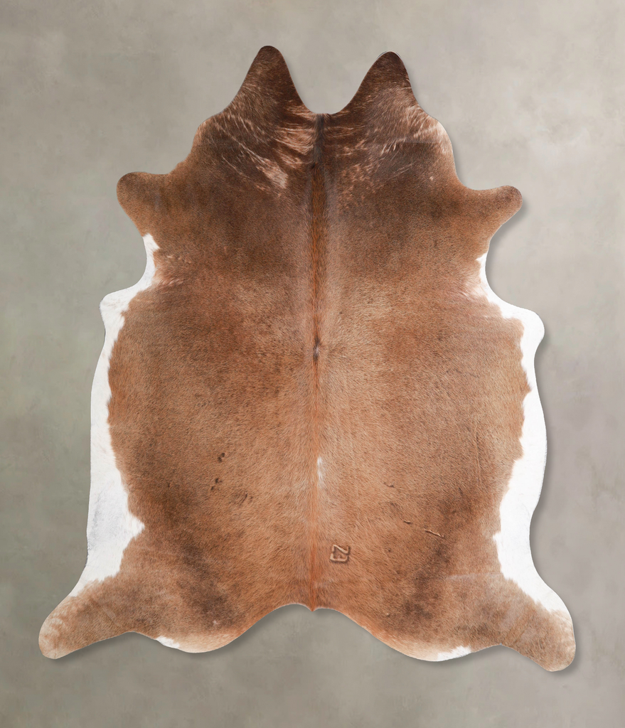 Warm Caramel XX-Large Brazilian Cowhide Rug 7'6"H x 7'7"W #A48027 by Hudson Hides