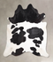 Black and White XX-Large Brazilian Cowhide Rug 7'7