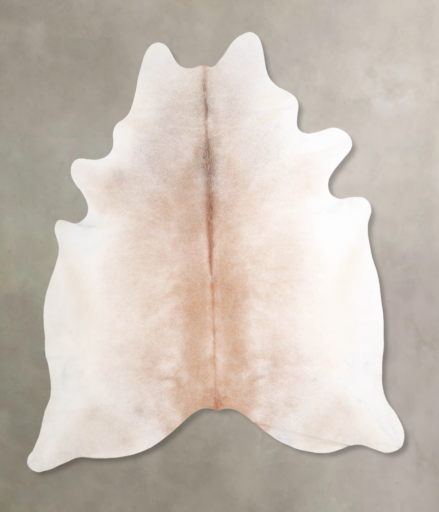 Grey with Beige XX-Large Brazilian Cowhide Rug 7'5"H x 6'11"W #A48039 by Hudson Hides
