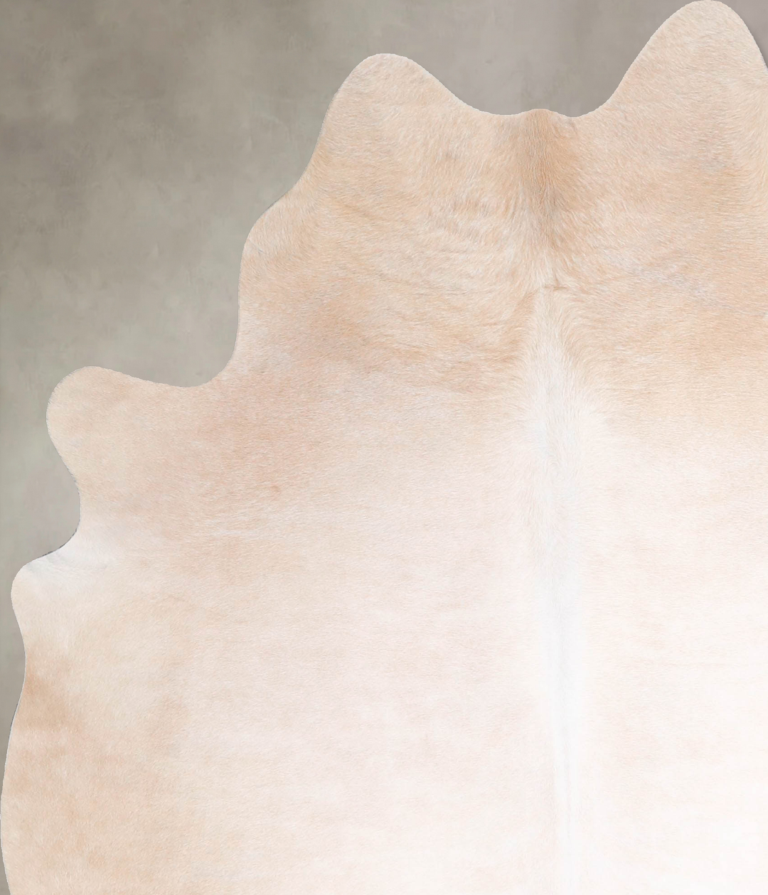 Ivory with Beige Large Brazilian Cowhide Rug 6'3"H x 5'3"W #A48045 by 