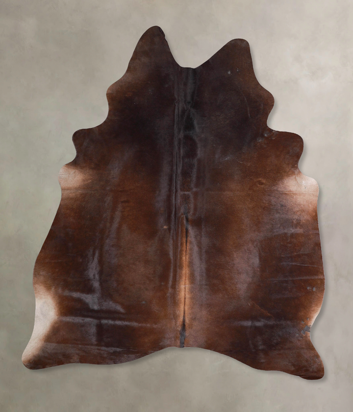Chocolate Large Brazilian Cowhide Rug 7'0"H x 5'6"W #A48046 by Hudson Hides