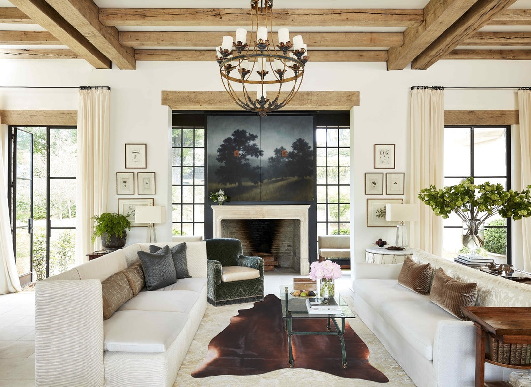 Chocolate Large Brazilian Cowhide Rug 7'0"H x 5'6"W #A48046 by Hudson 