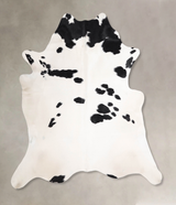 Black and White X-Large Brazilian Cowhide Rug 6'10"H x 6'7"W #A48048 by Hudson Hides