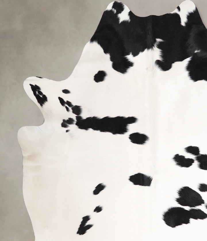 Black and White X-Large Brazilian Cowhide Rug 6'10"H x 6'7"W #A48048 by Hudson Hides