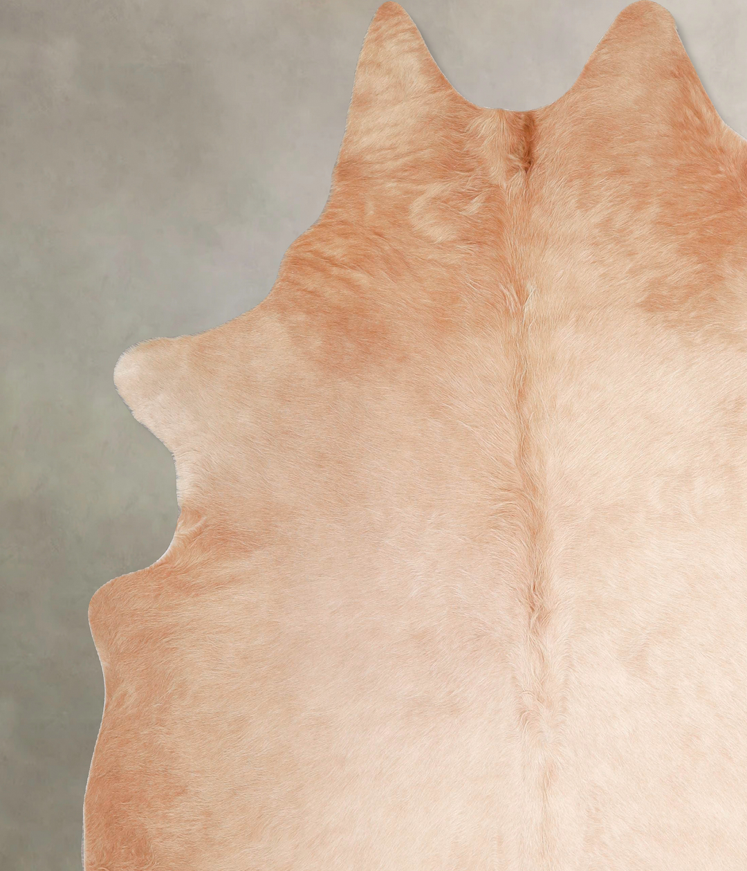Beige XX-Large Brazilian Cowhide Rug 7'5"H x 6'10"W #A48055 by Hudson 