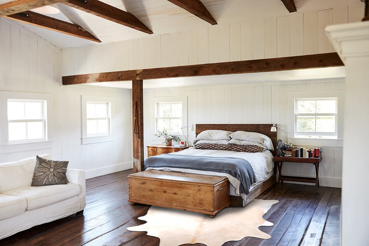 Palomino XX-Large Brazilian Cowhide Rug 7'5"H x 6'11"W #A48062 by Hudson Hides