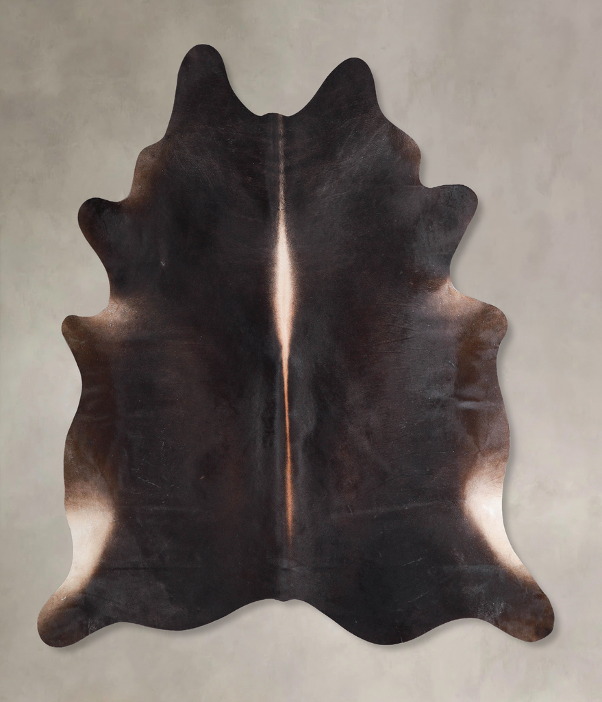Chocolate X-Large Brazilian Cowhide Rug 7'1"H x 6'10"W #A48065 by Hudson Hides