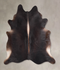 Chocolate X-Large Brazilian Cowhide Rug 7'1