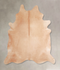 Beige XX-Large Brazilian Cowhide Rug 7'7