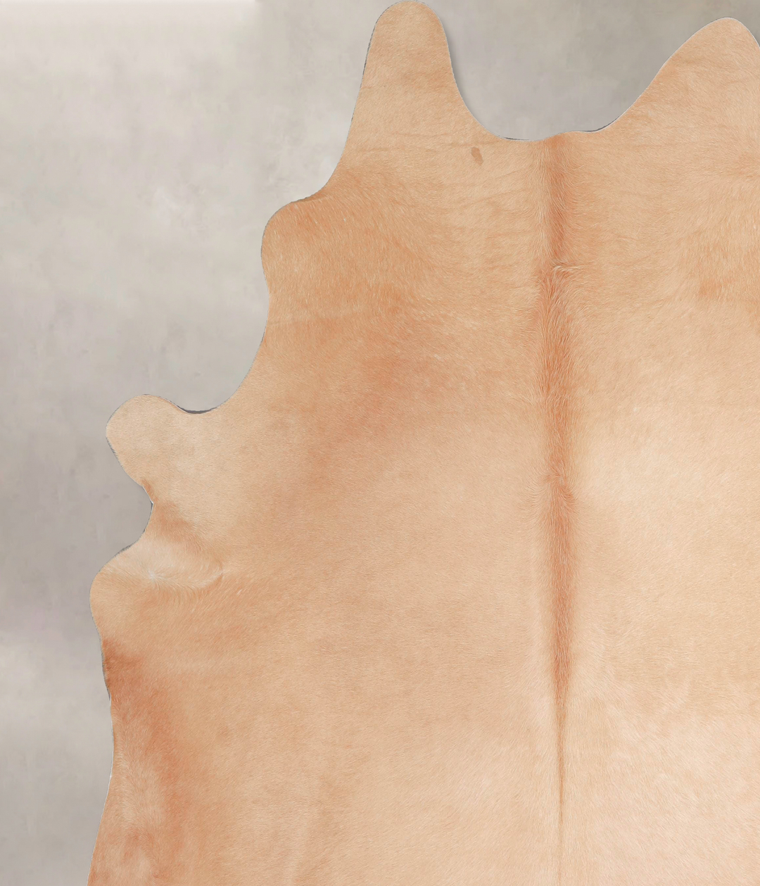 Beige XX-Large Brazilian Cowhide Rug 7'7"H x 7'2"W #A48072 by Hudson H