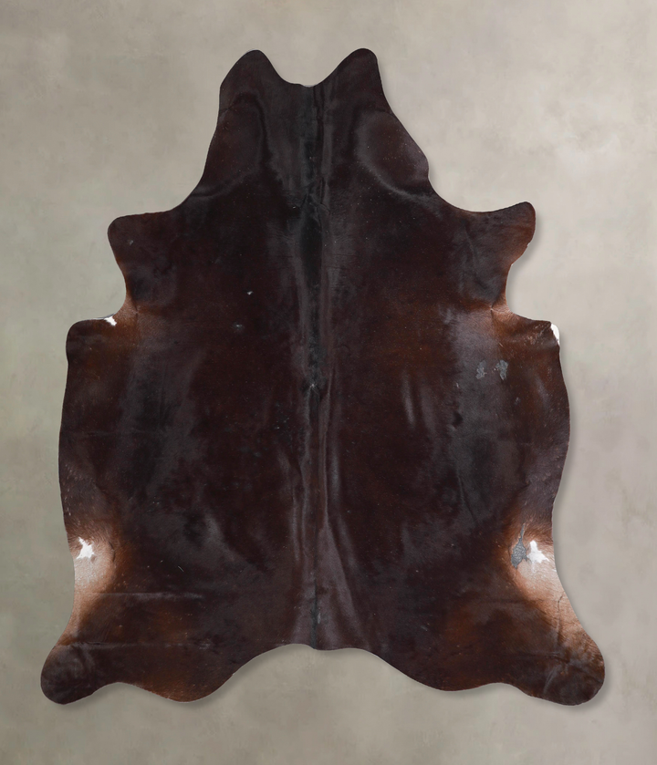 Chocolate X-Large Brazilian Cowhide Rug 7'2"H x 6'4"W #A48079 by Hudson Hides