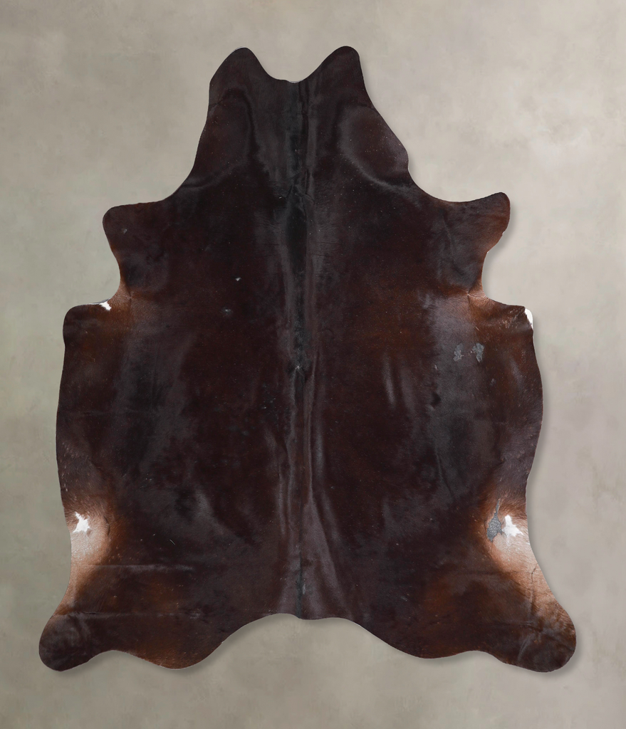 Chocolate X-Large Brazilian Cowhide Rug 7'2"H x 6'4"W #A48079 by Hudson Hides