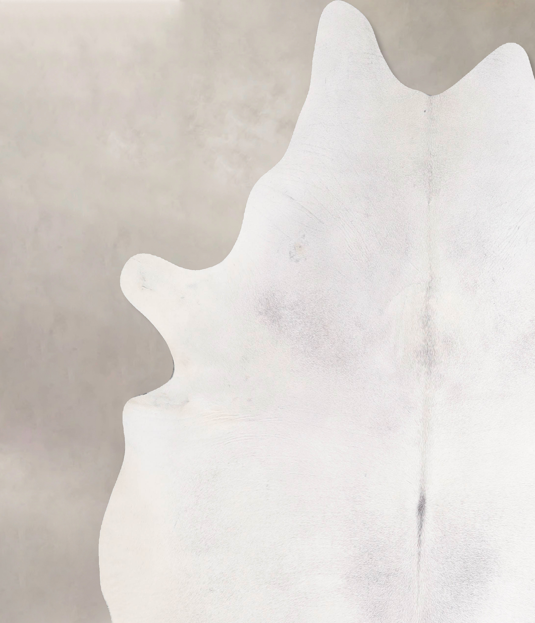 Light Grey XX-Large Brazilian Cowhide Rug 7'7"H x 6'9"W #A48081 by Hud