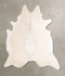 Beige and White XX-Large Brazilian Cowhide Rug 7'7
