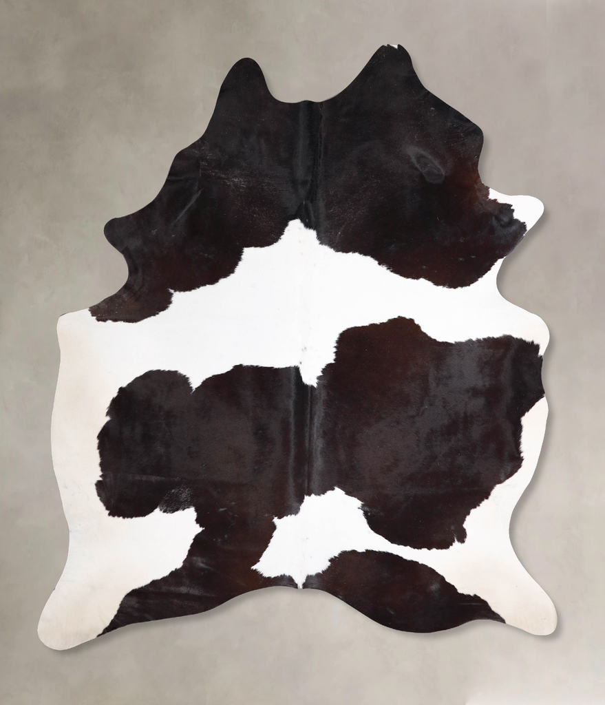 Black and White XX-Large Brazilian Cowhide Rug 8'7"H x 6'10"W #A48090 by Hudson Hides