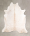 Ivory with Beige X-Large Brazilian Cowhide Rug 7'1