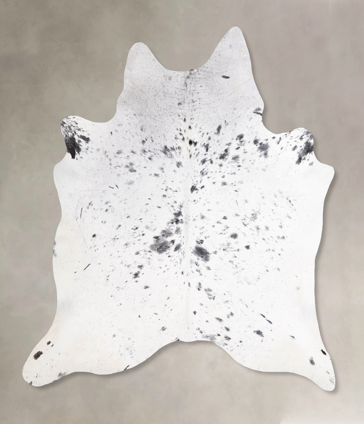 Salt and Pepper Black X-Large Brazilian Cowhide Rug 6'9"H x 6'1"W #A48102 by Hudson Hides
