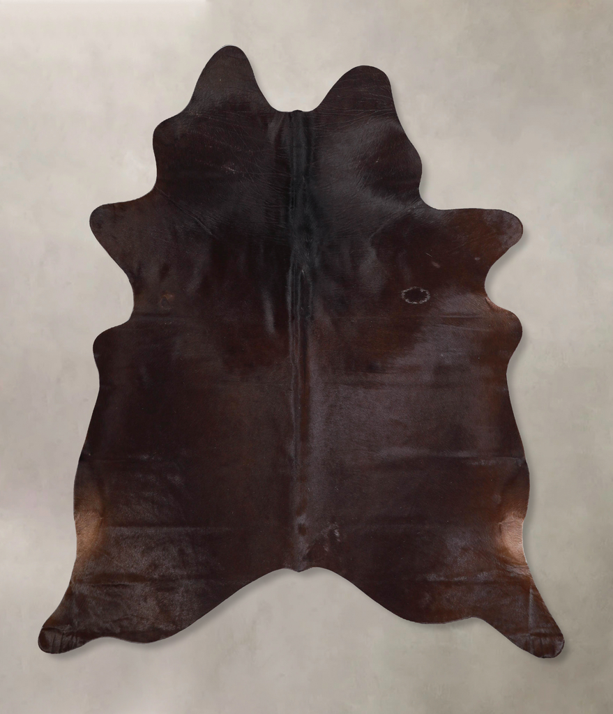Chocolate Large Brazilian Cowhide Rug 6'7"H x 5'10"W #A48104 by Hudson Hides