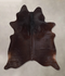 Chocolate Large Brazilian Cowhide Rug 6'7