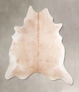 Beige XX-Large Brazilian Cowhide Rug 7'11"H x 7'2"W #A48117 by Hudson Hides