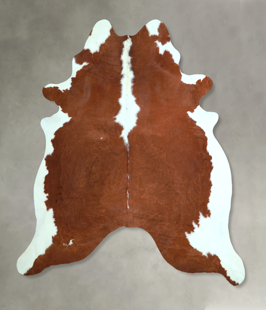 Hereford X-Large Brazilian Cowhide Rug 7'3"H x 6'4"W #A48135 by Hudson Hides