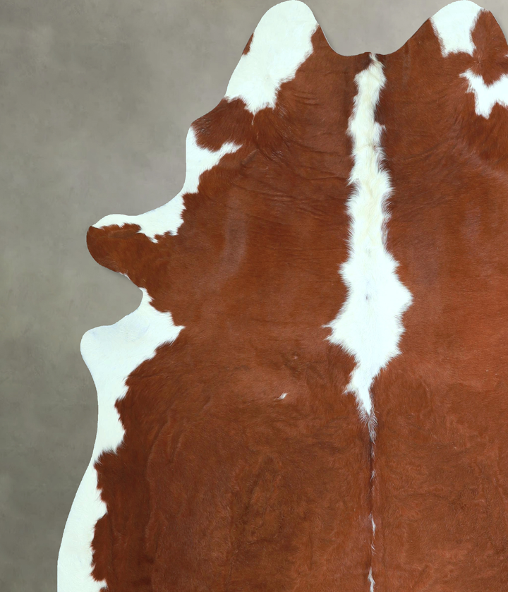 Hereford X-Large Brazilian Cowhide Rug 7'3"H x 6'4"W #A48135 by Hudson Hides