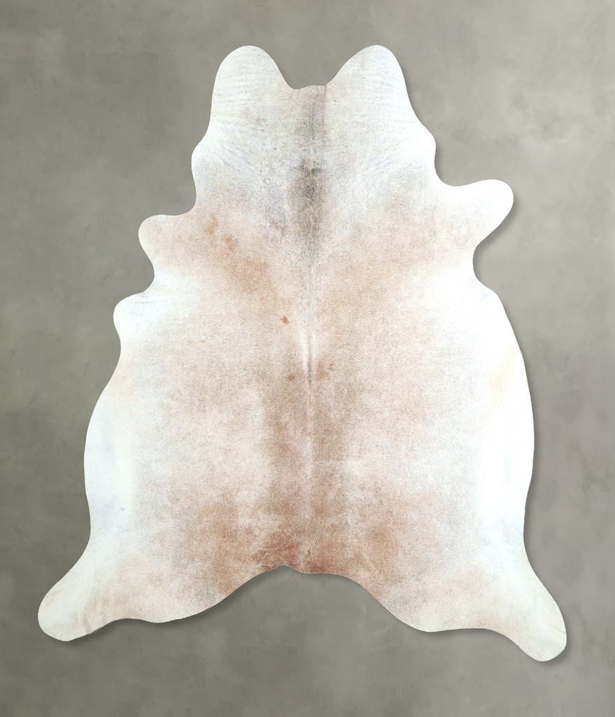 Grey with Beige X-Large Brazilian Cowhide Rug 7'2"H x 6'8"W #A48138 by Hudson Hides