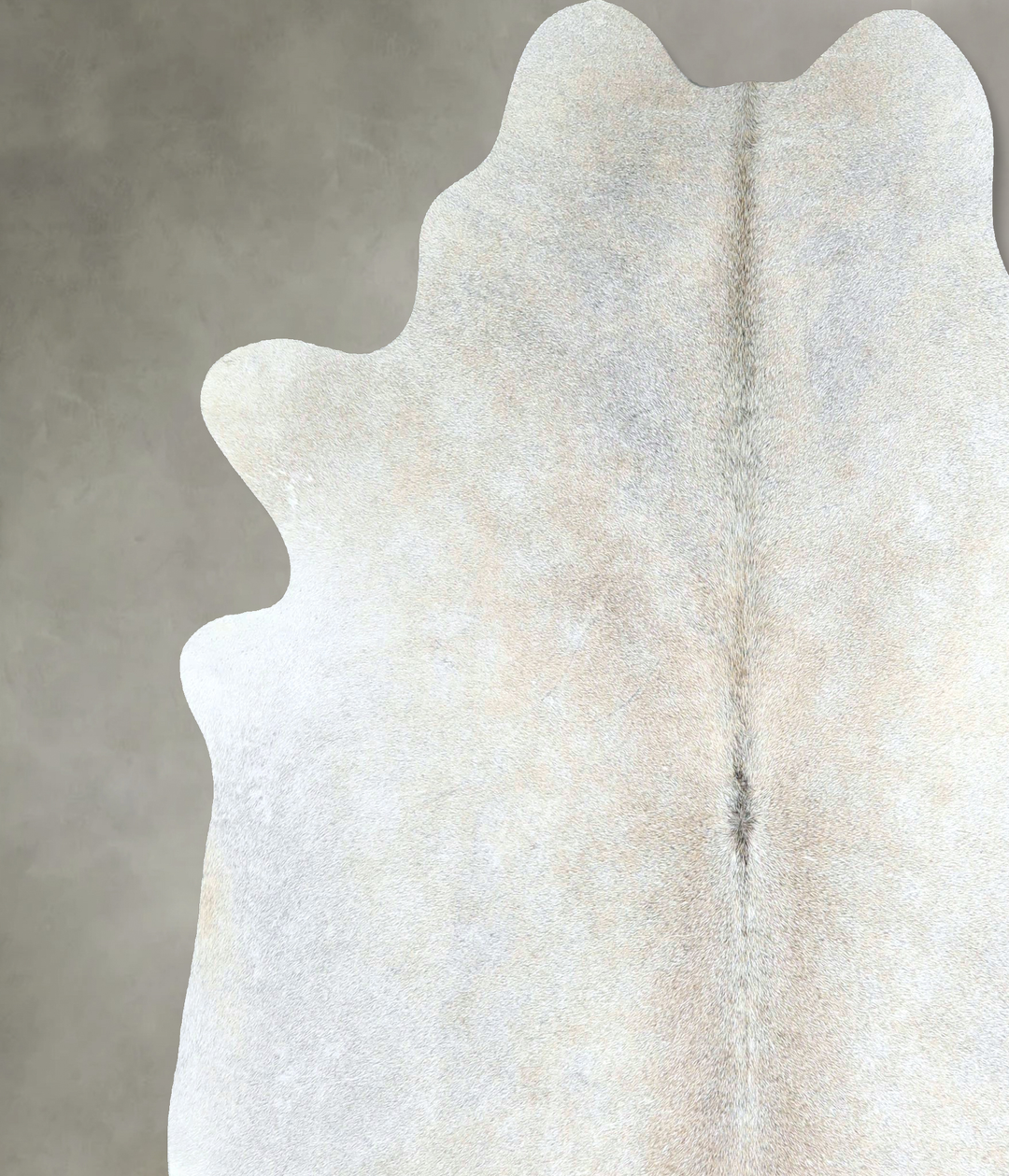 Grey with Beige X-Large Brazilian Cowhide Rug 6'11"H x 6'6"W #A48140 b