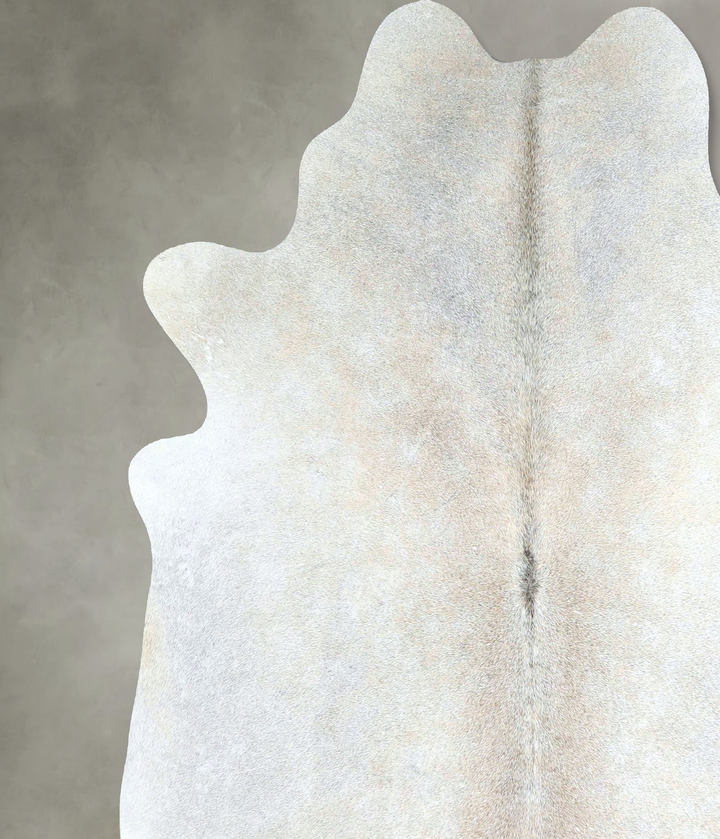 Grey with Beige X-Large Brazilian Cowhide Rug 6'11"H x 6'6"W #A48140 by Hudson Hides