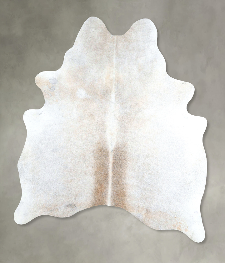 Grey with Beige Large Brazilian Cowhide Rug 6'4"H x 5'2"W #A48141 by Hudson Hides