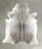 Grey with Beige X-Large Brazilian Cowhide Rug 6'8
