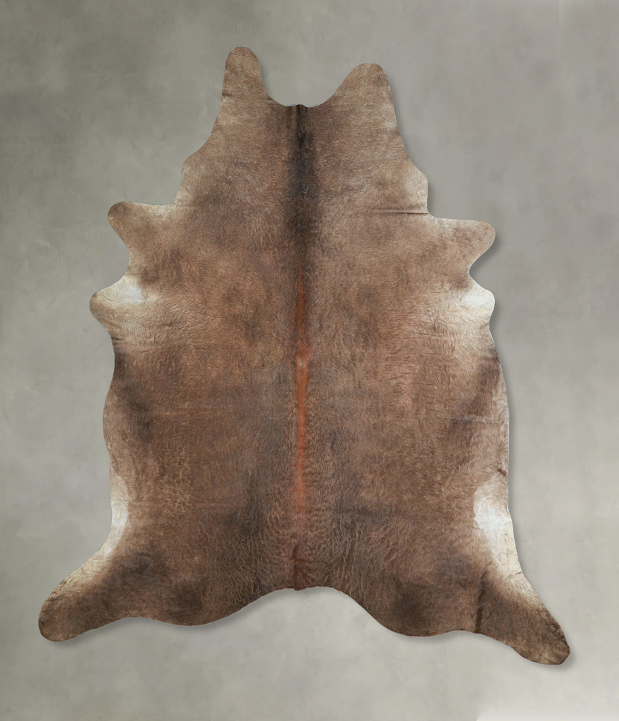 Taupe XX-Large Brazilian Cowhide Rug 7'10"H x 6'7"W #A48148 by Hudson Hides