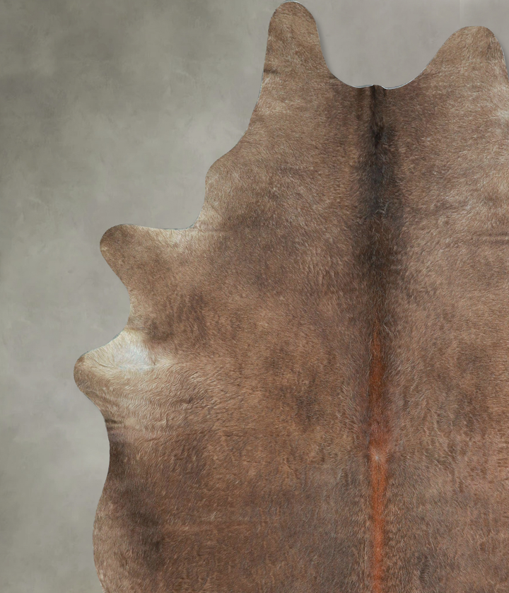 Taupe XX-Large Brazilian Cowhide Rug 7'10"H x 6'7"W #A48148 by Hudson Hides