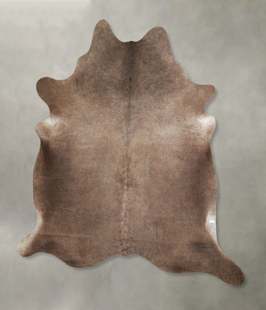 Taupe X-Large Brazilian Cowhide Rug 6'11"H x 6'1"W #A48150 by Hudson Hides