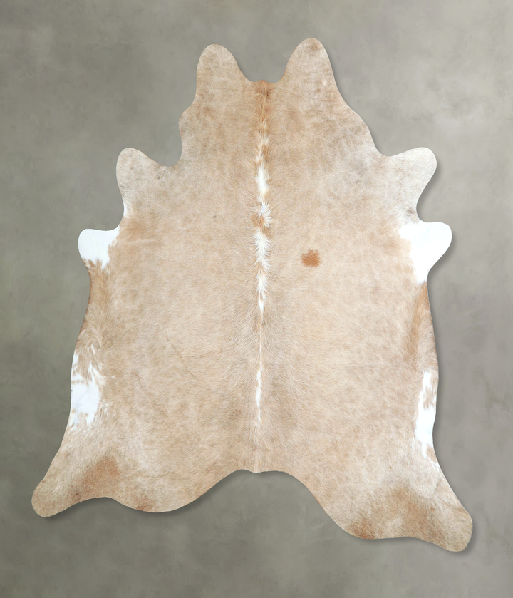 Taupe X-Large Brazilian Cowhide Rug 6'8"H x 6'5"W #A48153 by Hudson Hides