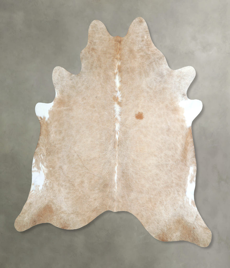 Taupe X-Large Brazilian Cowhide Rug 6'8"H x 6'5"W #A48153 by Hudson Hides
