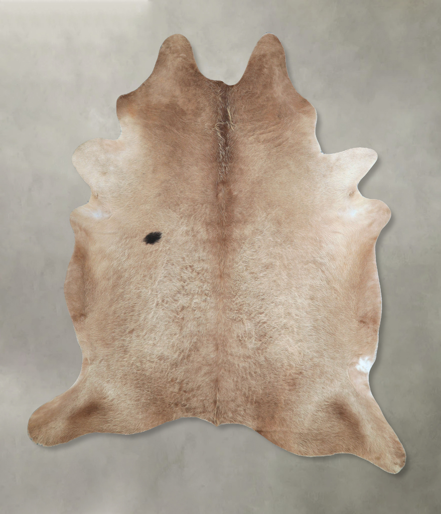 Taupe X-Large Brazilian Cowhide Rug 7'6"H x 6'3"W #A48161 by Hudson Hides
