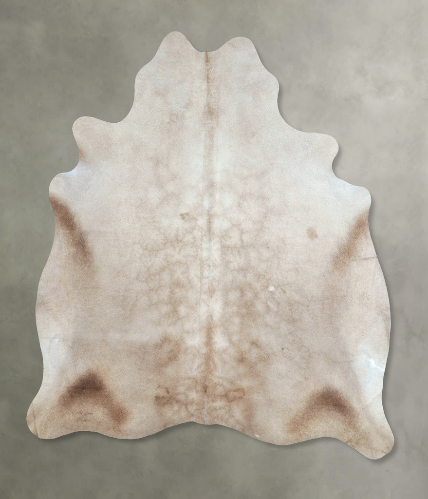 Taupe X-Large Brazilian Cowhide Rug 6'8"H x 6'1"W #A48164 by Hudson Hides