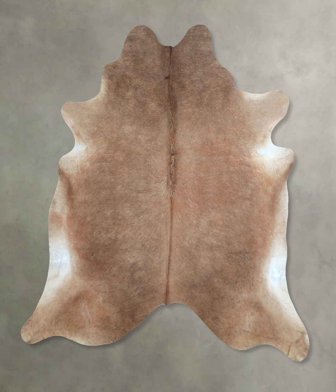 Taupe X-Large Brazilian Cowhide Rug 6'9"H x 6'6"W #A48166 by Hudson Hi