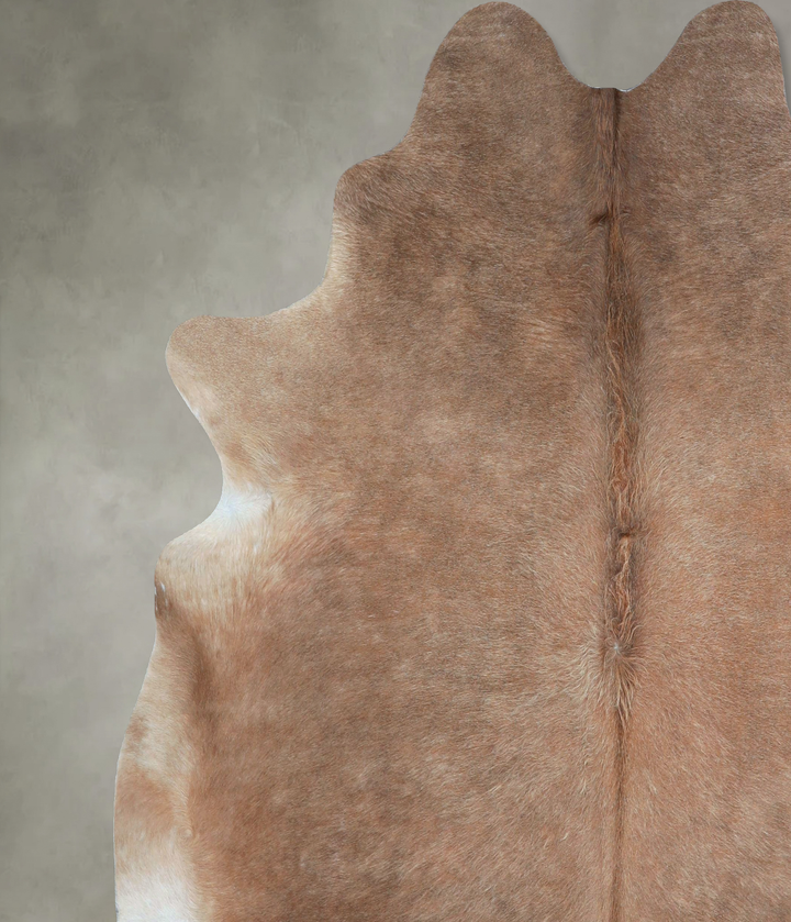 Taupe X-Large Brazilian Cowhide Rug 6'9"H x 6'6"W #A48166 by Hudson Hides