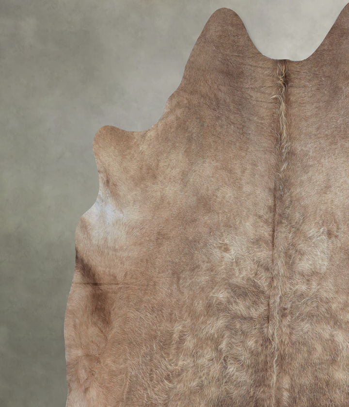 Taupe X-Large Brazilian Cowhide Rug 7'0"H x 6'3"W #A48167 by Hudson Hides