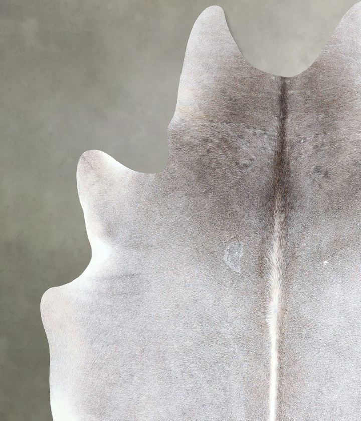 Medium Grey X-Large Brazilian Cowhide Rug 7'4"H x 6'4"W #A48173 by Hudson Hides