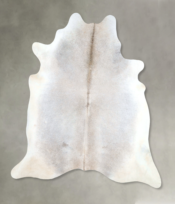 Grey with Beige X-Large Brazilian Cowhide Rug 6'10"H x 6'6"W #A48175 by Hudson Hides