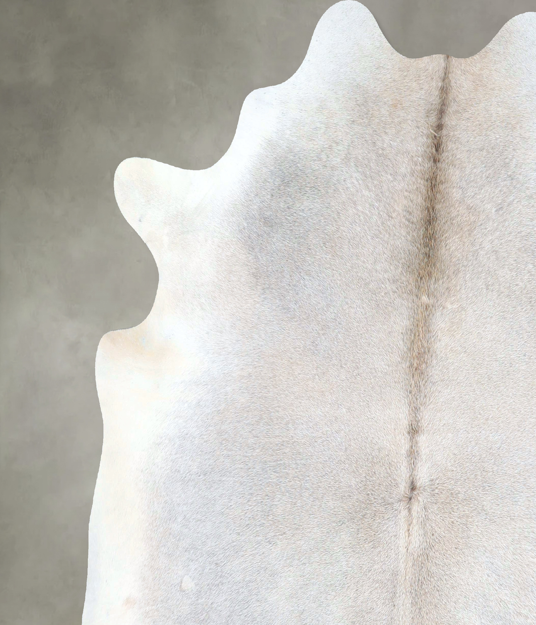 Grey with Beige X-Large Brazilian Cowhide Rug 6'10"H x 6'6"W #A48175 b