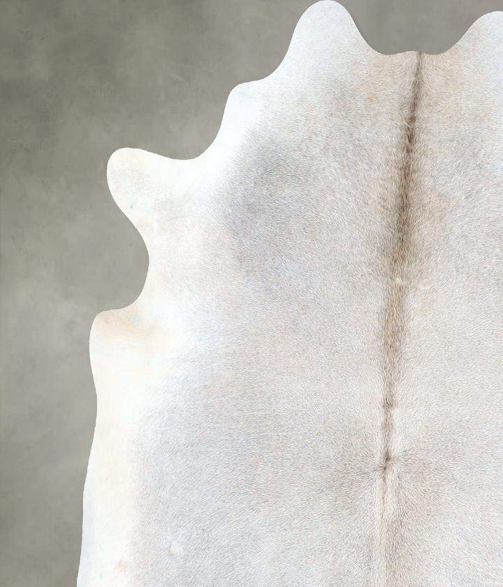 Grey with Beige X-Large Brazilian Cowhide Rug 6'10"H x 6'6"W #A48175 by Hudson Hides