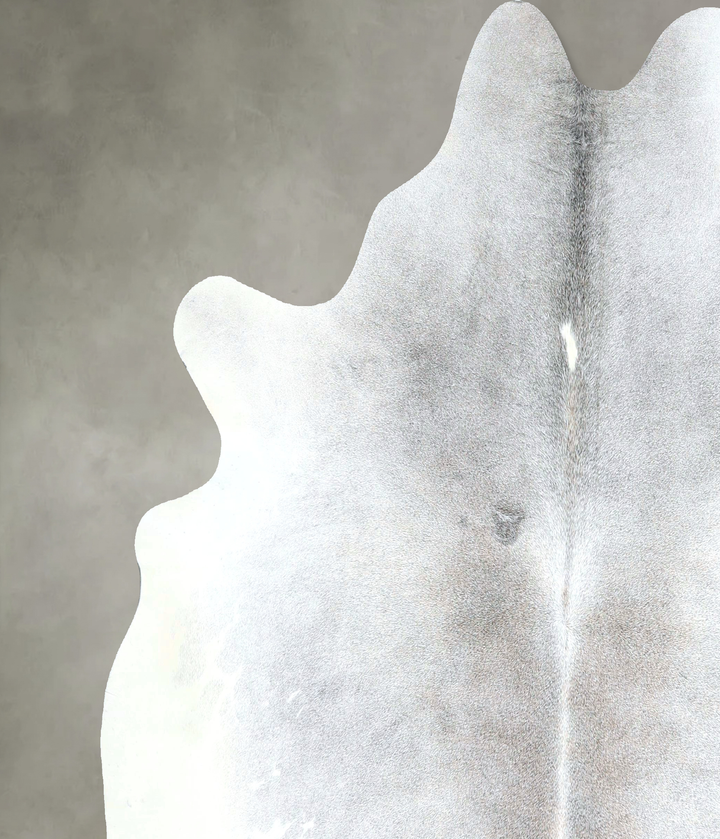 Grey with Beige X-Large Brazilian Cowhide Rug 6'5"H x 6'5"W #A48177 by Hudson Hides